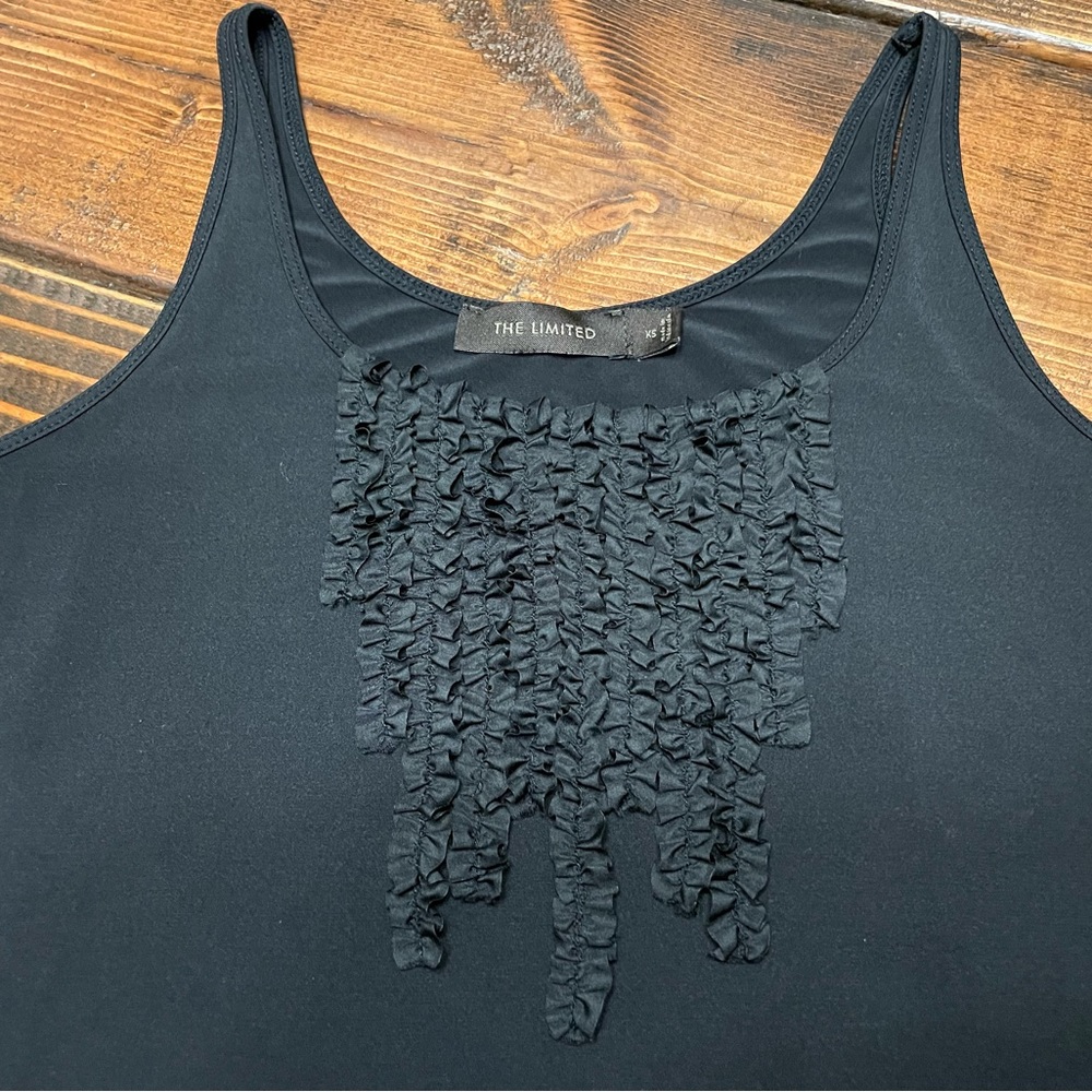 *SALE* 🖤Vintage Y2K The Limited Black Detailed Tank Top XS🖤 - Picture 3 of 8